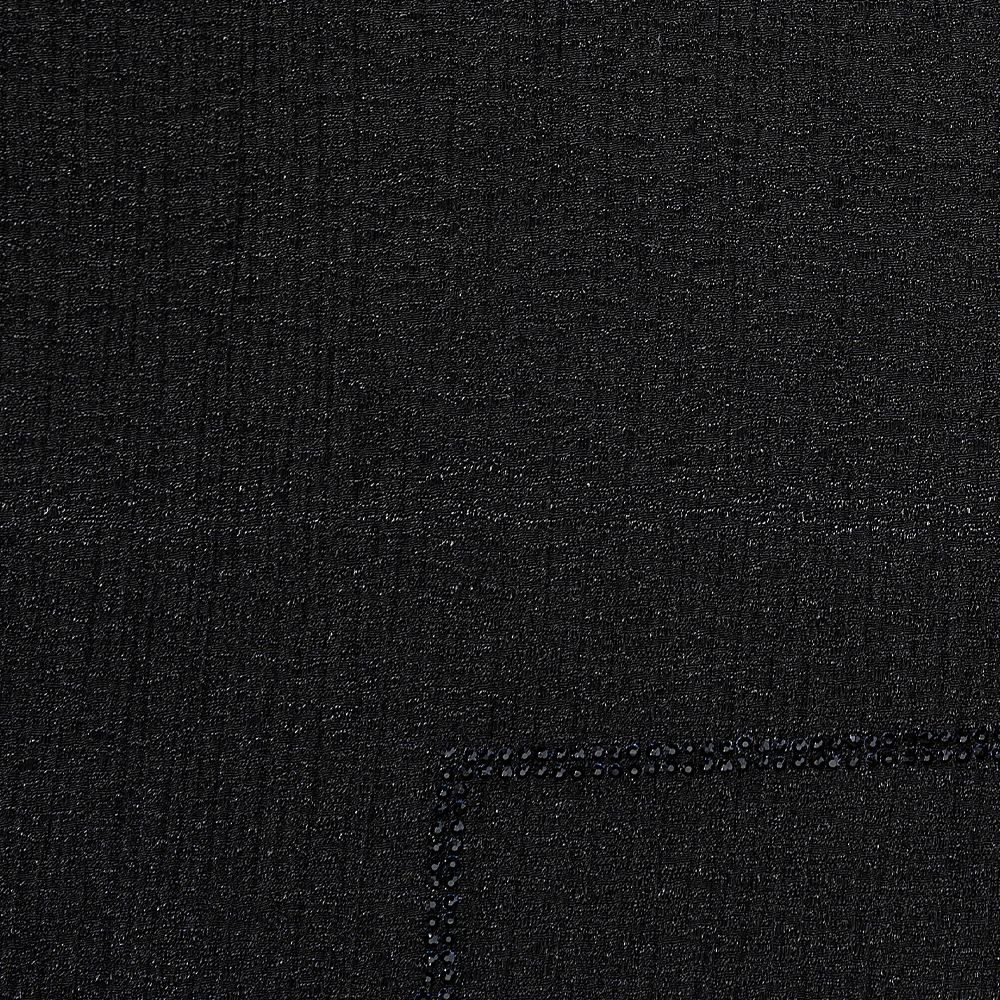 Womens black classic beaded hijab