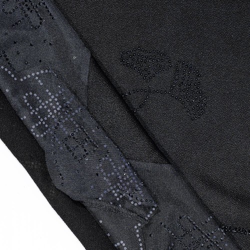 Womens black classic lace hijab