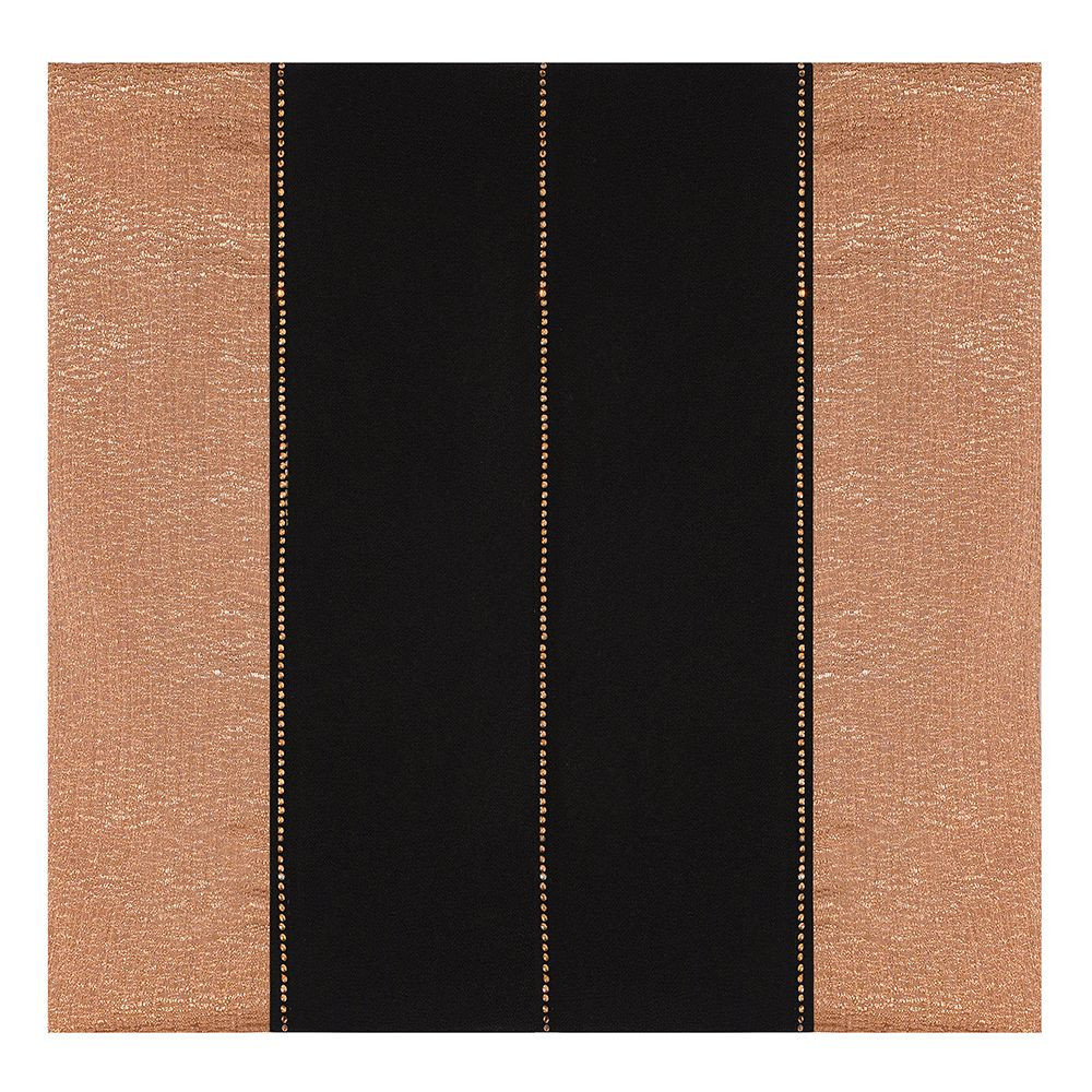 Womens Black and Brown Paneled Hijab