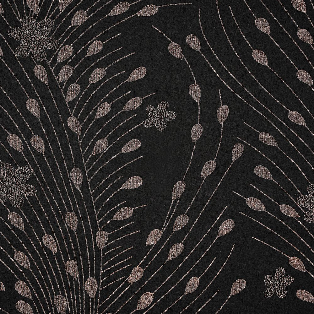 Black chiffon printed hijab