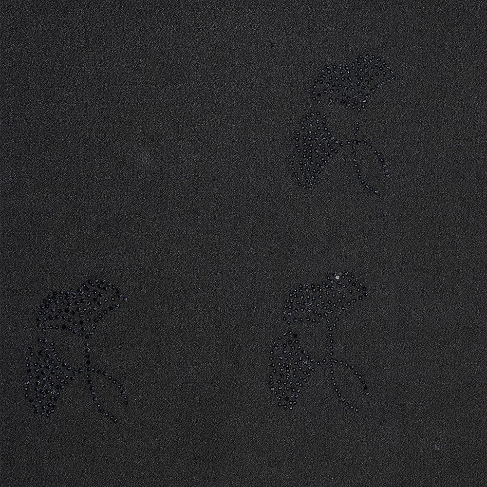 Womens black classic lace hijab