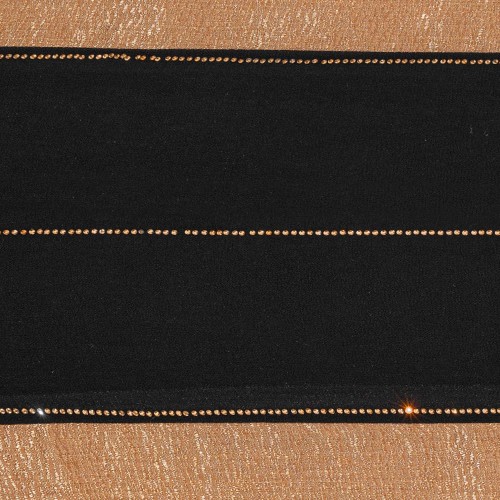 Womens Black and Brown Paneled Hijab